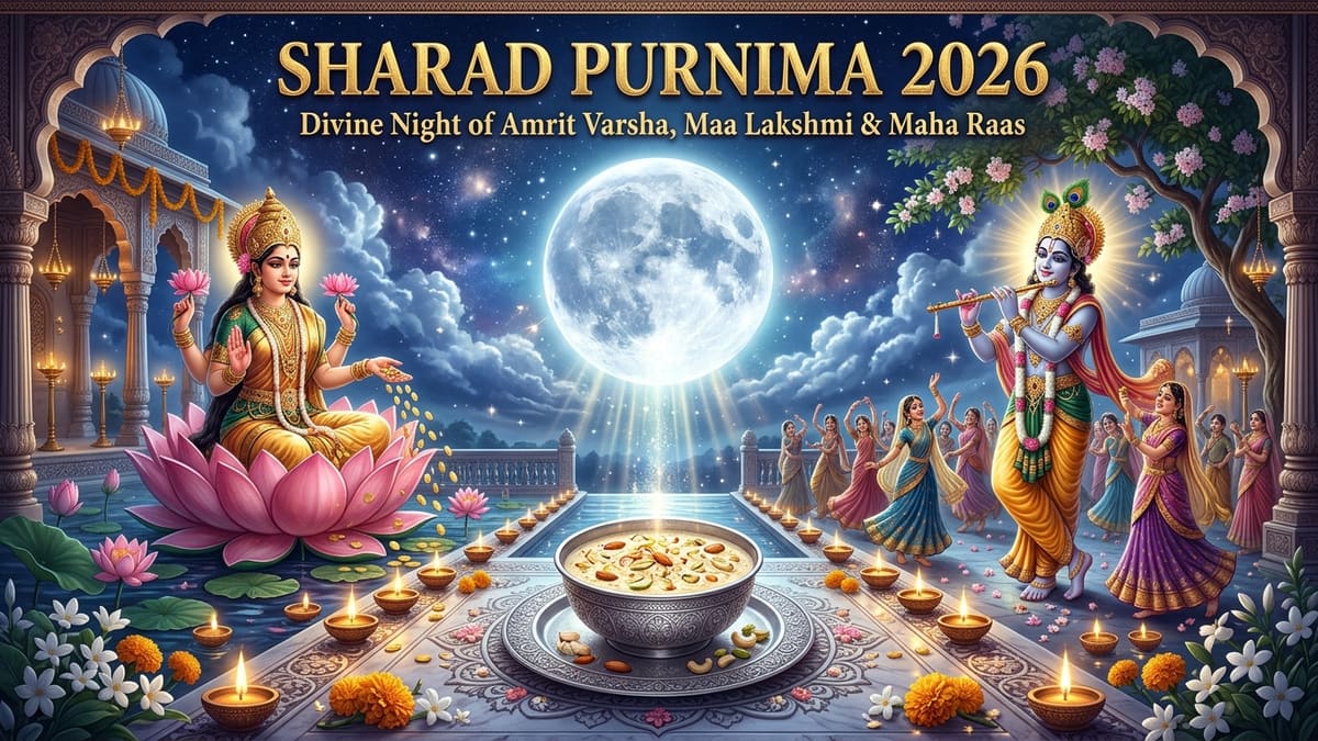 Sharad Purnima 2026: Date, Kojagari Puja Muhurat, Moonrise Time & Kheer Vidhi