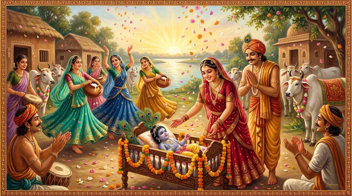Scene 4: Gokul Celebration